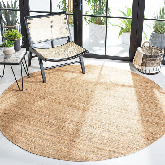 SAFAVIEH Natural Fiber Collection NFB305A - Alfombra redonda de 3 pies con...
