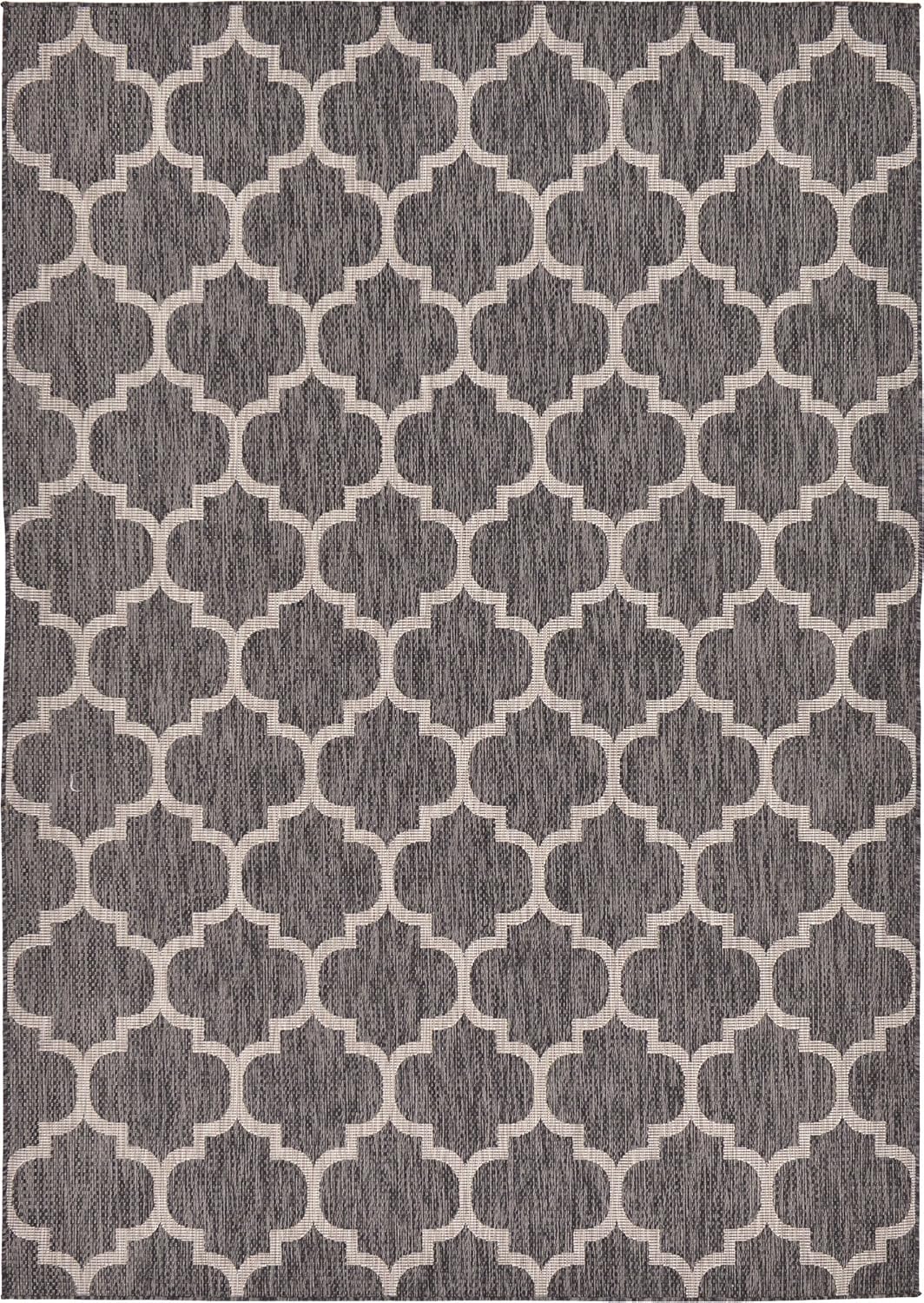 Trellis Collection Alfombra de uso exterior con diseño marroquí, de transición,
