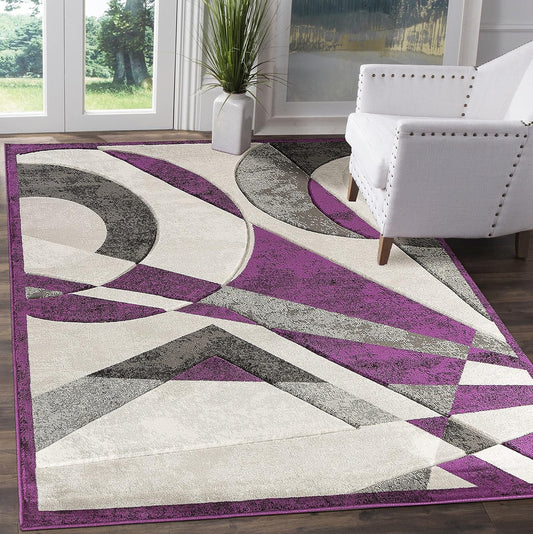 Home Must Haves Morado, plateado, gris, formas geométricas, abstractas,...