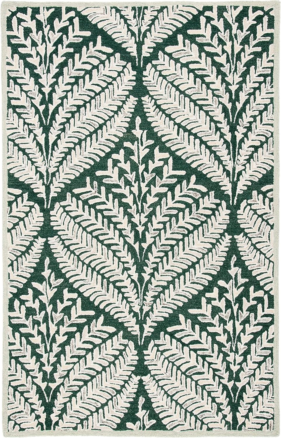 Safavieh Capri Collection - Alfombra de área de 9 x 12 pies, verde oscuro y...