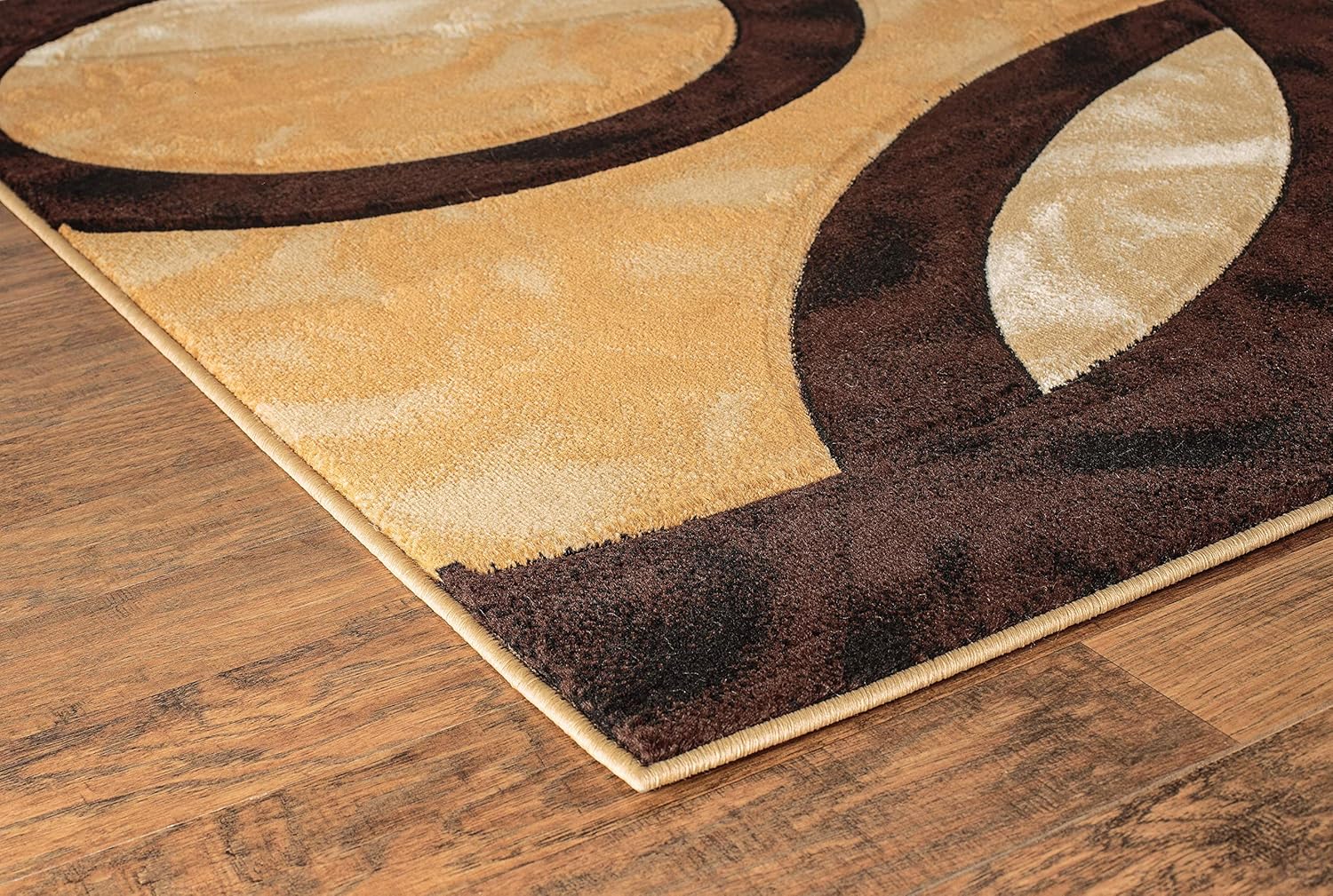 Tapetes dorados de la colección Gabbeh, persa, de 4 x 6 pulgadas, textura...