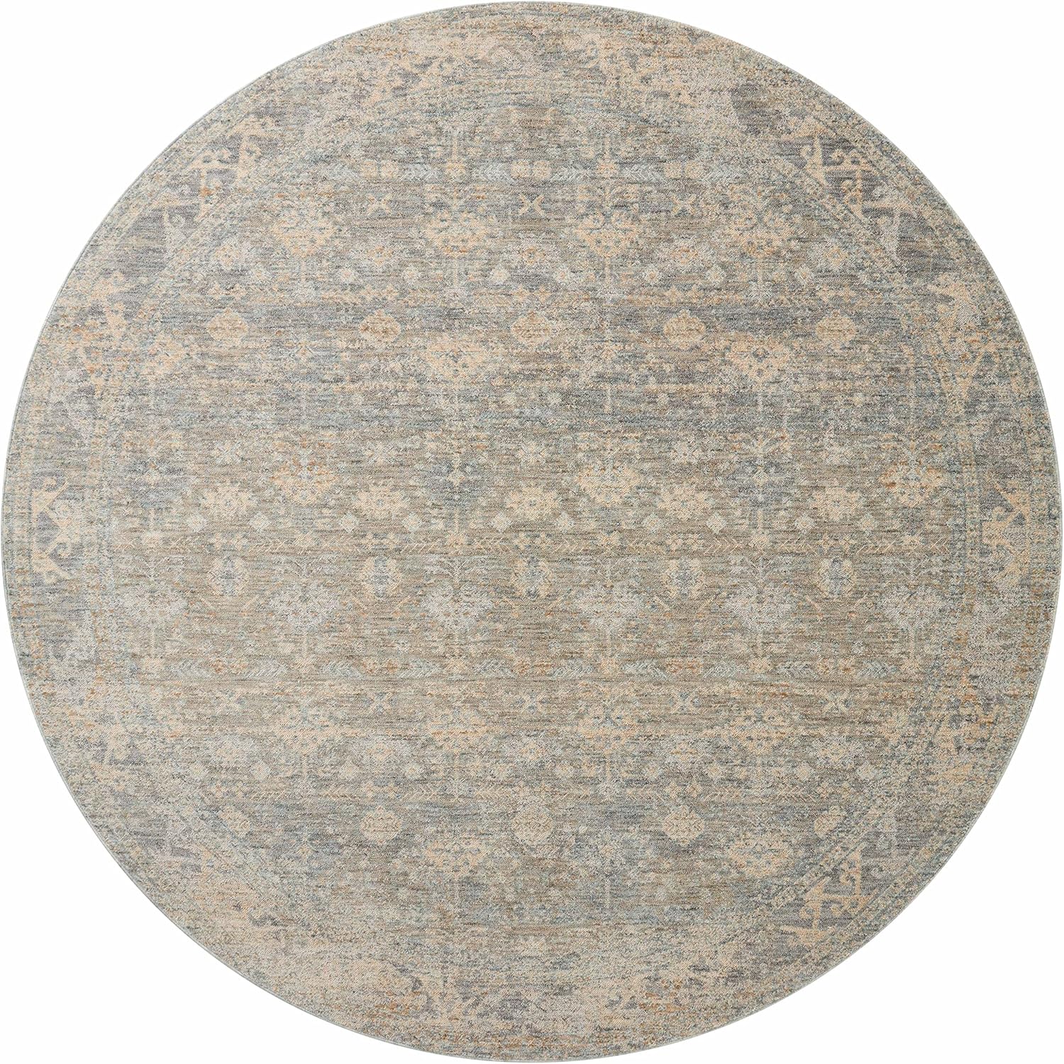 Loloi Angela Rose Blake Collection BLA-01 SkyBeige 7'-10" x 7'-10" Redondo,...