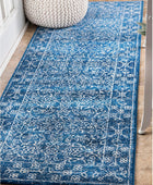 nuLOOM Alfombra vintage Waddell de pasillo, 2 pies 6 pulgadas x 6 pies, azul...