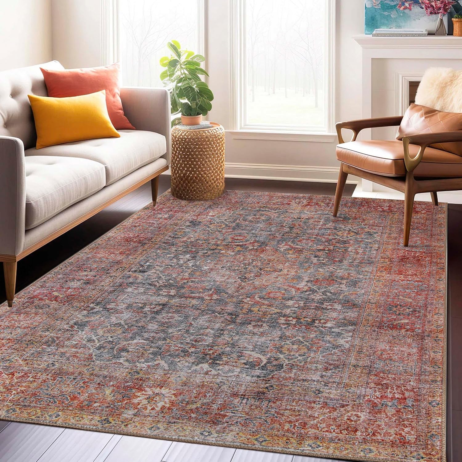 Superior Alfombra grande para interiores, decoración moderna de piso, sala de...