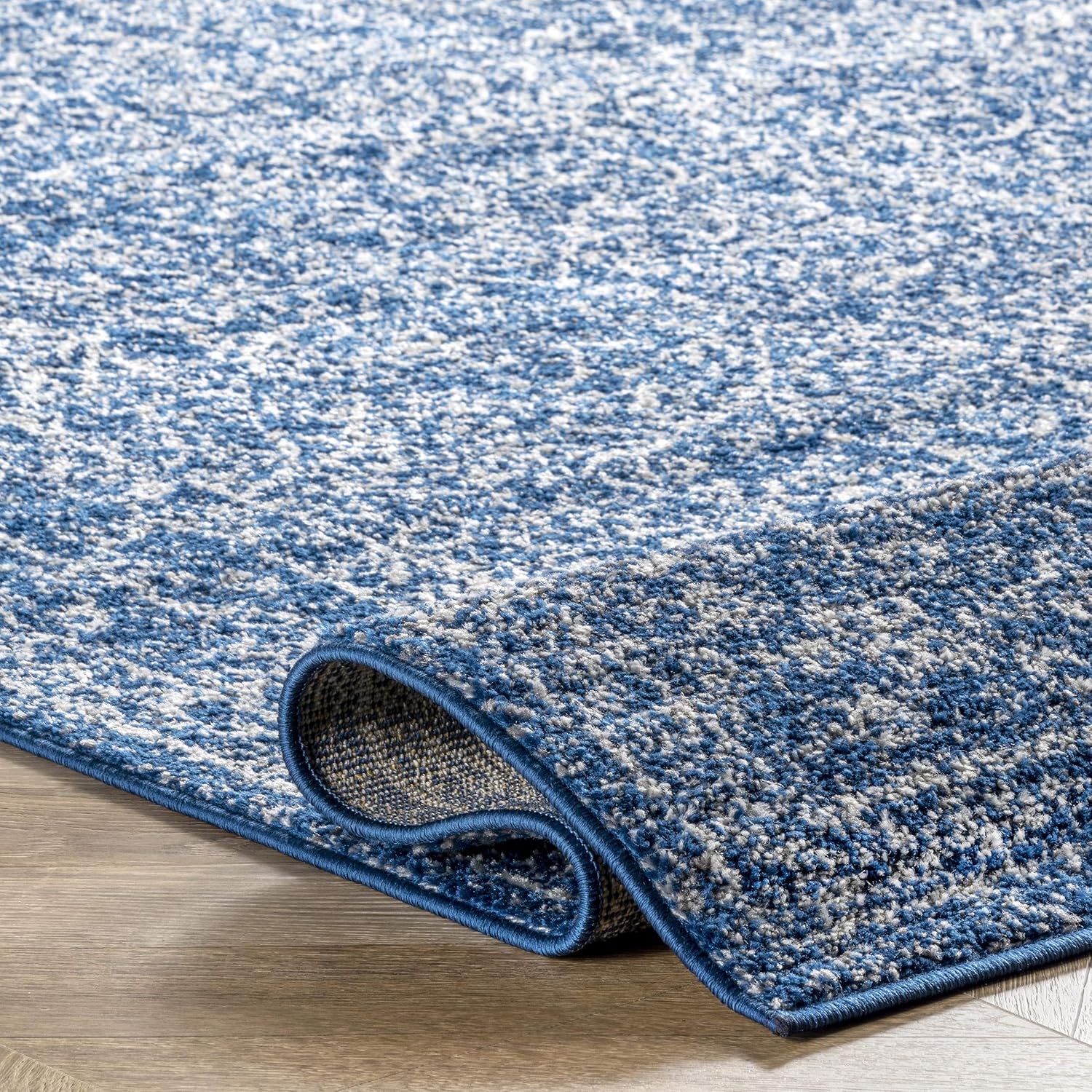 nuLOOM Alfombra vintage Waddell de pasillo, 2 pies 6 pulgadas x 6 pies, azul...