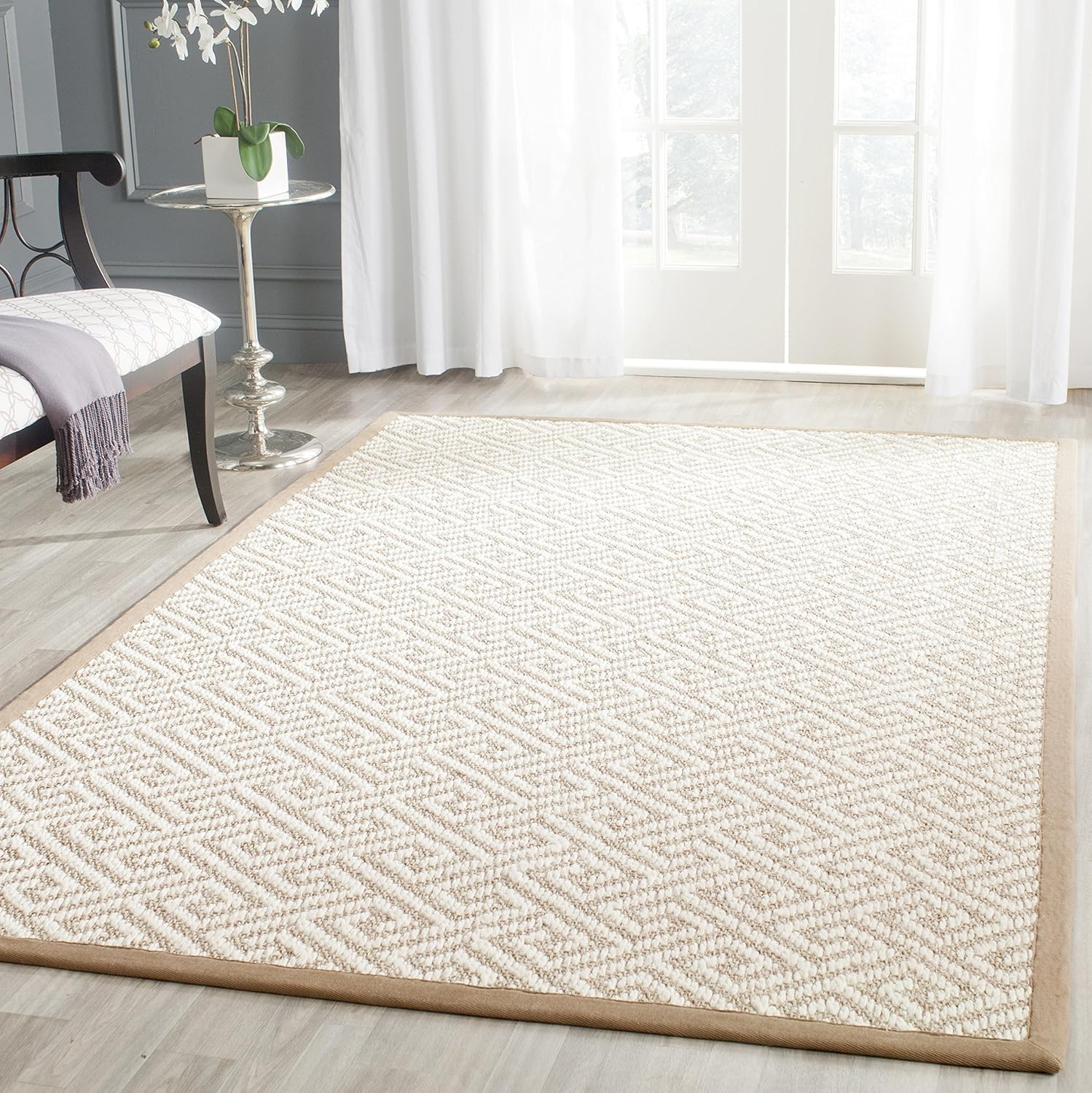 SAFAVIEH NF462A - Alfombra de área de colección de fibra natural, 8 x 10 pies,...