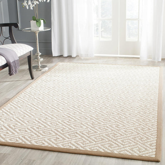 SAFAVIEH NF462A - Alfombra de área de colección de fibra natural, 8 x 10 pies,...