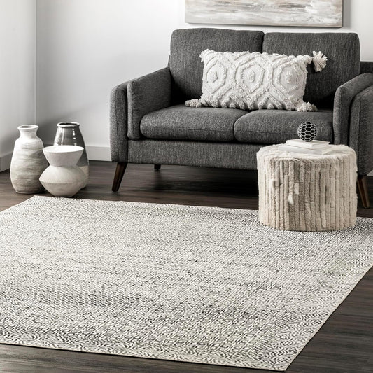 SpinClean Alfombra de área lavable a máquina, resistente a las manchas con