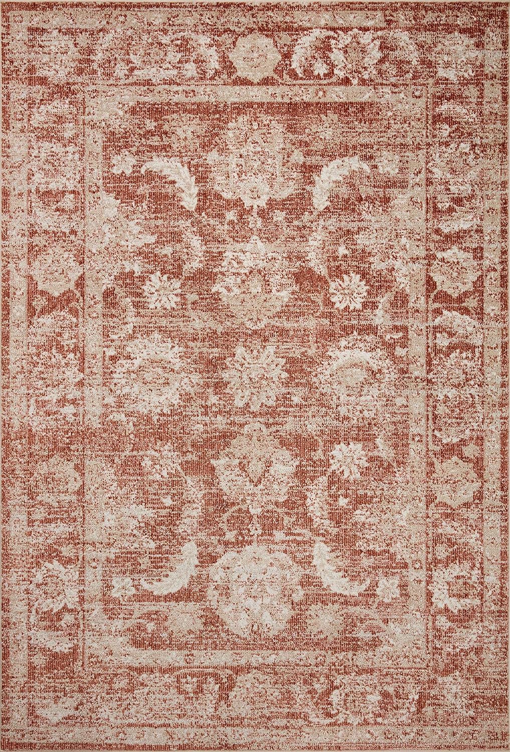 Odette Collection ODT-03 Alfombra de área óxidomarfil de 9 pies y 2 pulgadas x