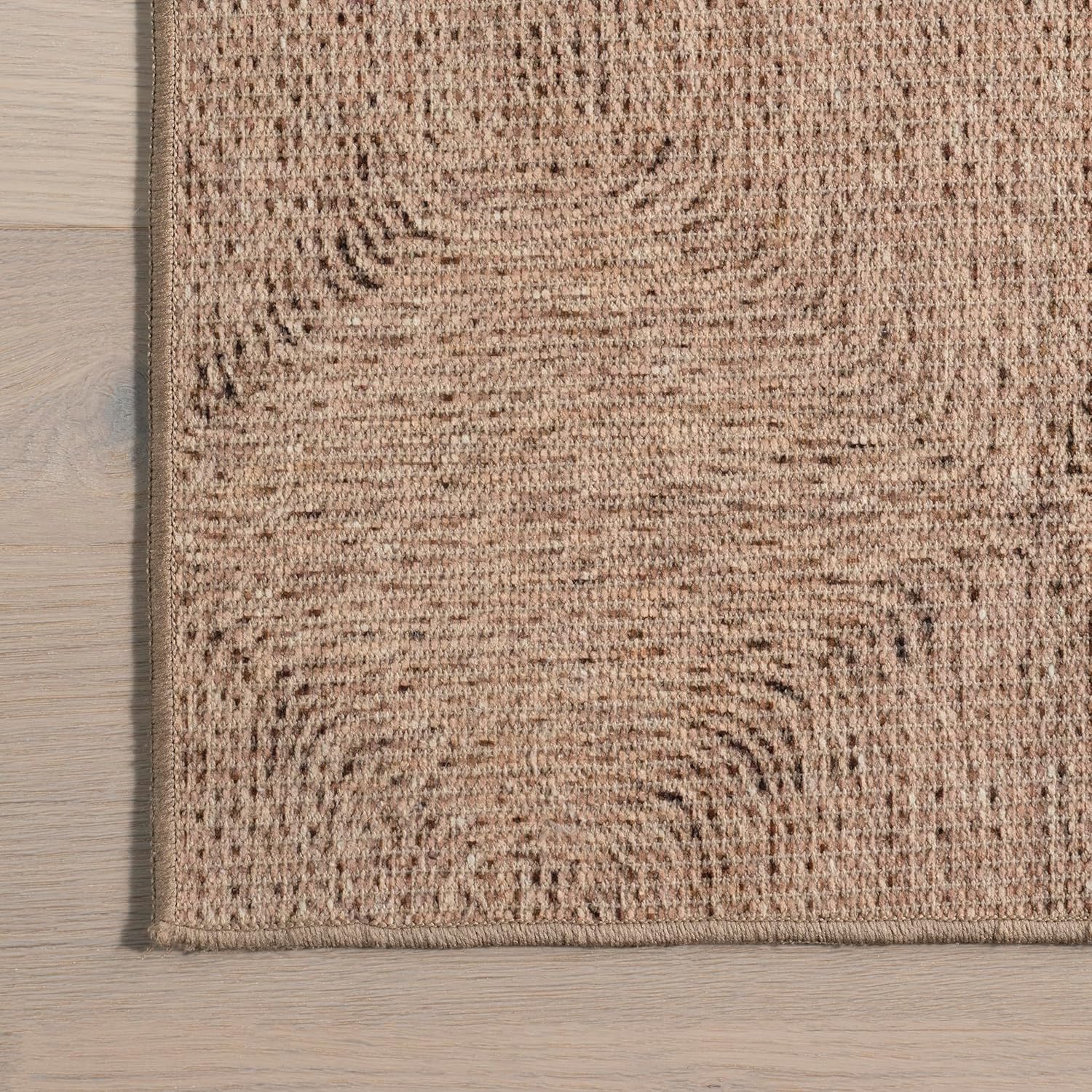 Joplin Trellis Alfombra lavable a máquina para sala de estar, dormitorio,