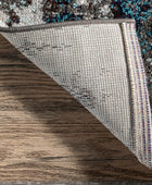 nuLOOM Haydee - Alfombra decorativa abstracta glacial, 3 x 5, azul