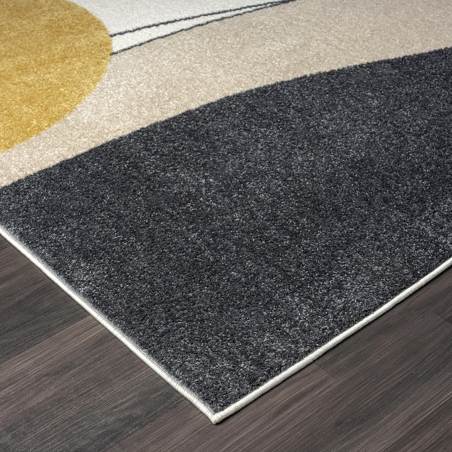 Abani Deco Collection - Alfombra de área, diseño artístico moderno cremagris, 4...