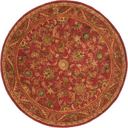 Antiquity Collection AT52E Alfombra redonda de lana oriental de 8 pies, hecha a