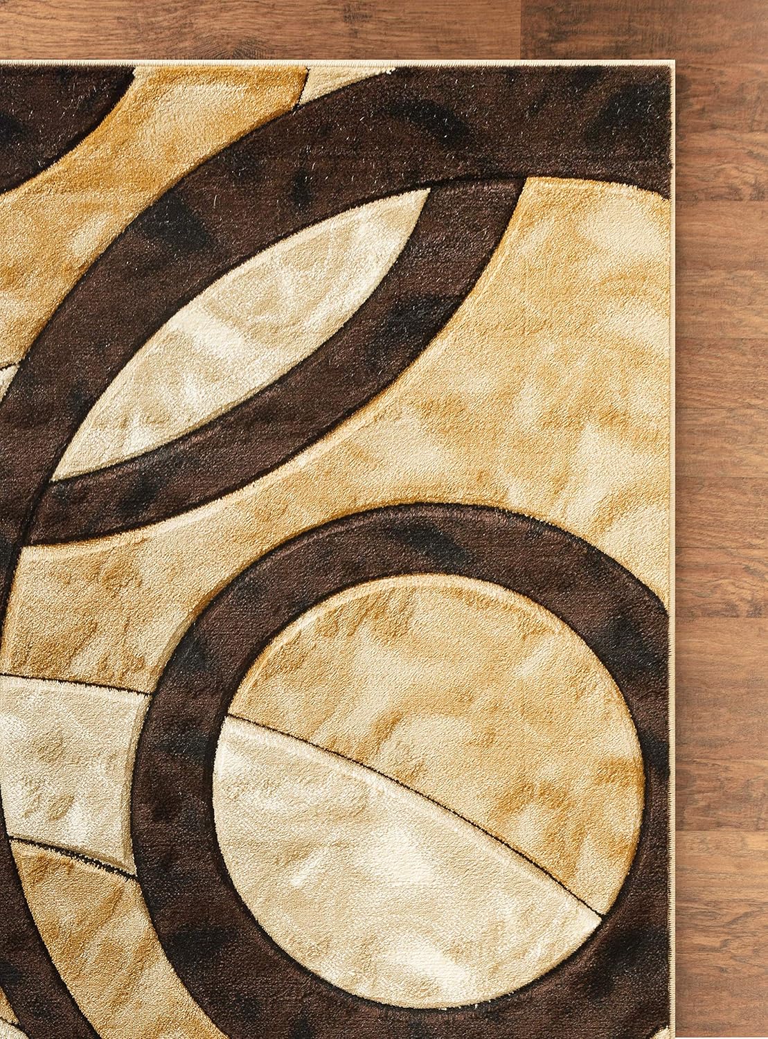 Tapetes dorados de la colección Gabbeh, persa, de 4 x 6 pulgadas, textura...