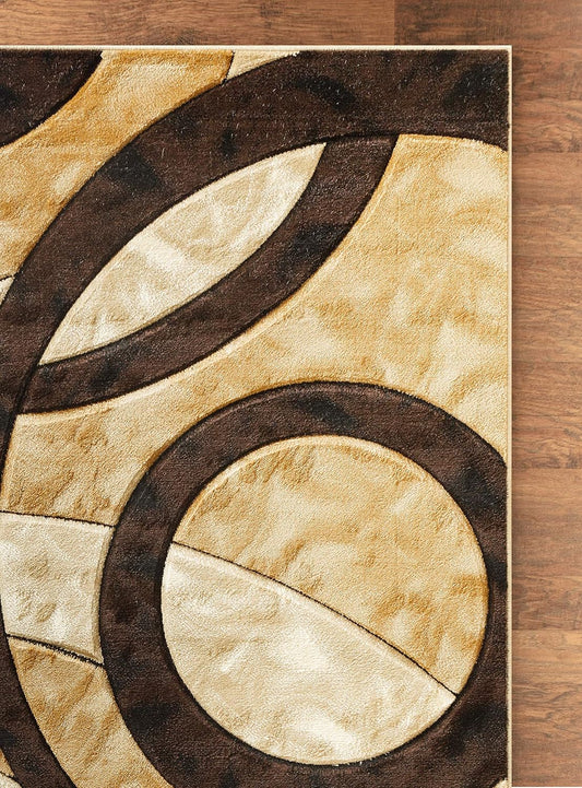 Tapetes dorados de la colección Gabbeh, persa, de 4 x 6 pulgadas, textura...