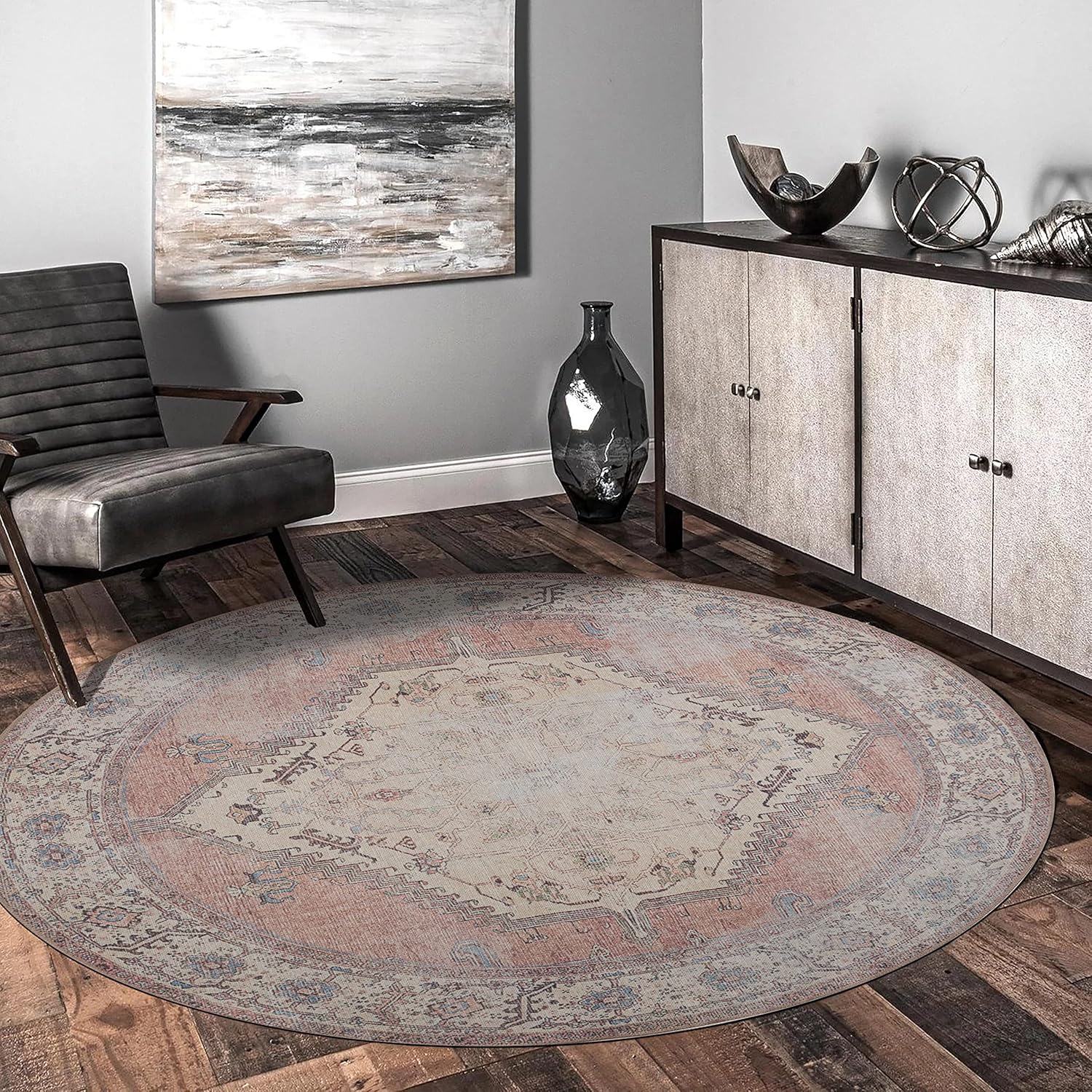 Alfombra lavable a máquina antideslizante, para sala de estar, dormitorio,