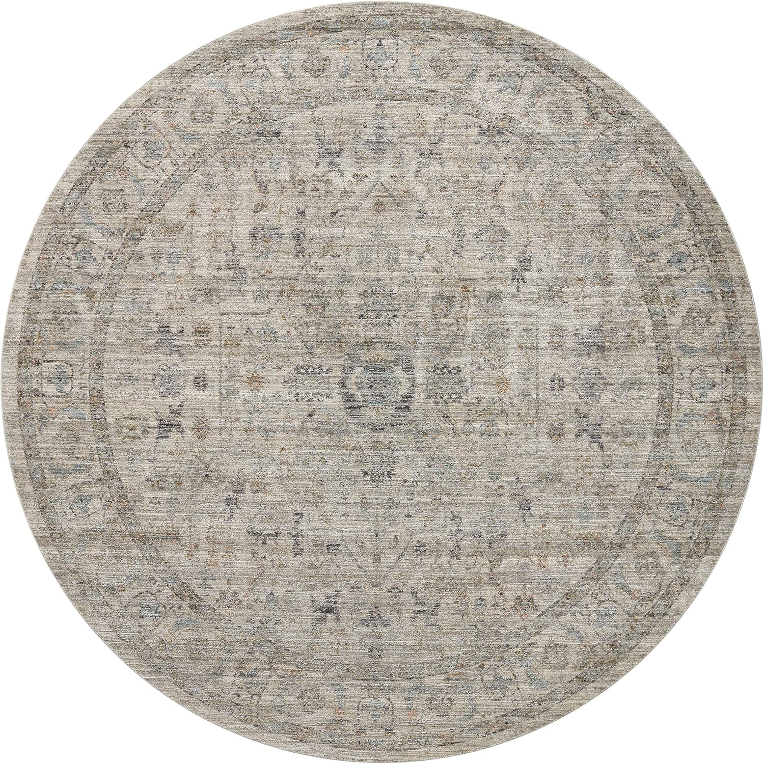 Jean Stoffer Katherine Collection KES-03 Alfombra de área beigeniebla de 11