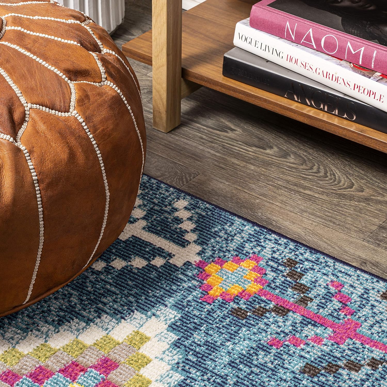 HOM105A-28 MorOCCAN HYPE Alfombra de pasillo geométrica tribal para interiores,