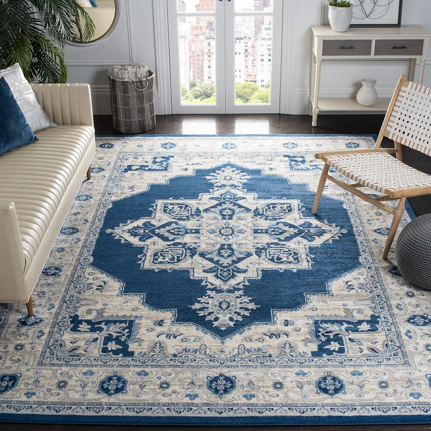 SAFAVIEH - Tapete de la colección Brentwood (BNT865N) de estilo tradicional...