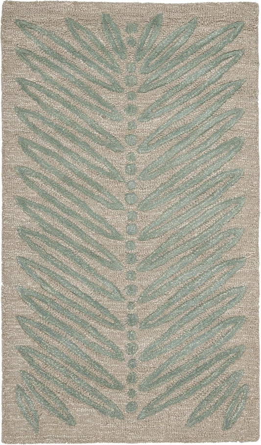 x SAFAVIEH MSR3612C Alfombra hecha a mano de lana y viscosa de abeto azul de 8