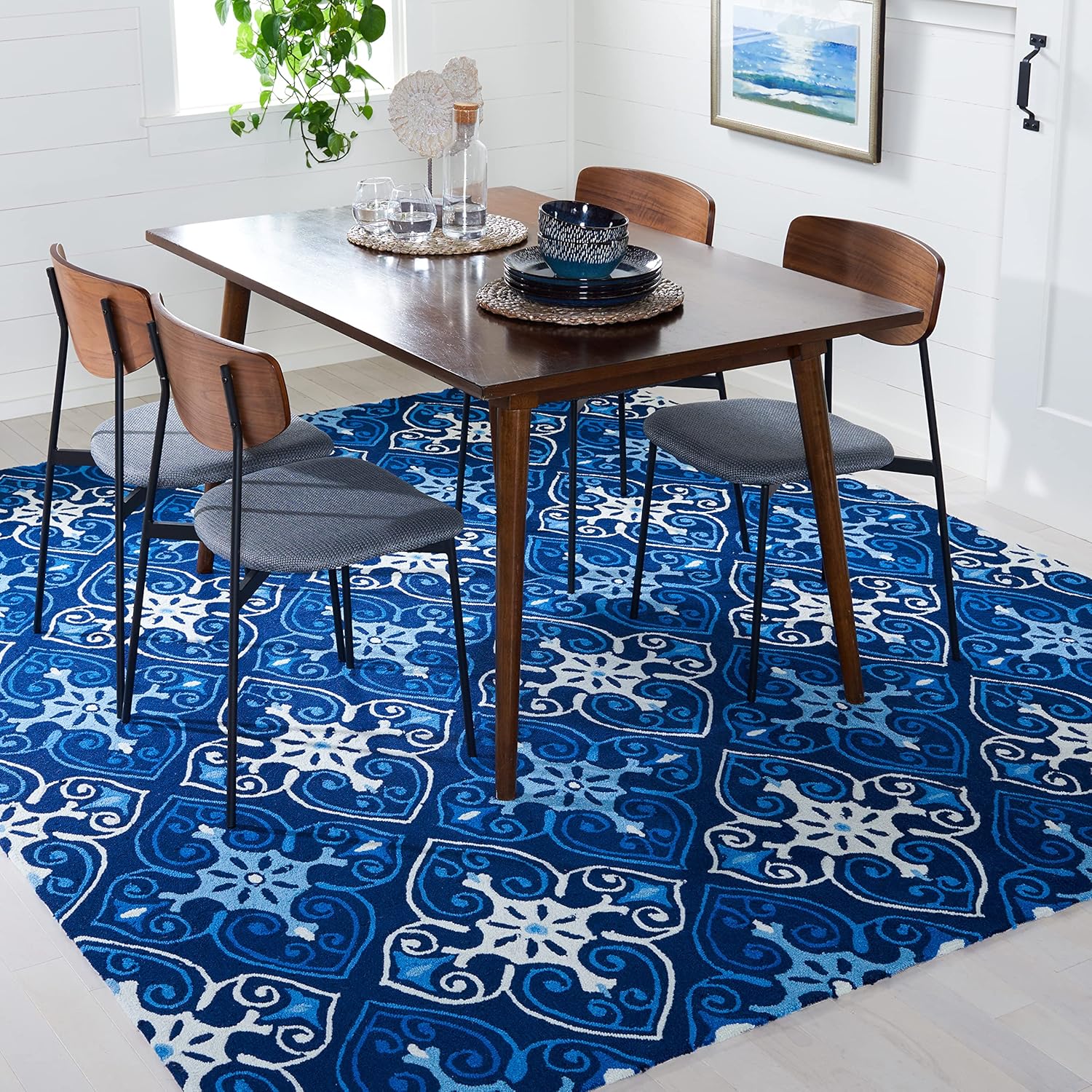 SAFAVIEH Four Seasons Collection FRS232A - Alfombra floral enganchada a mano, 8...