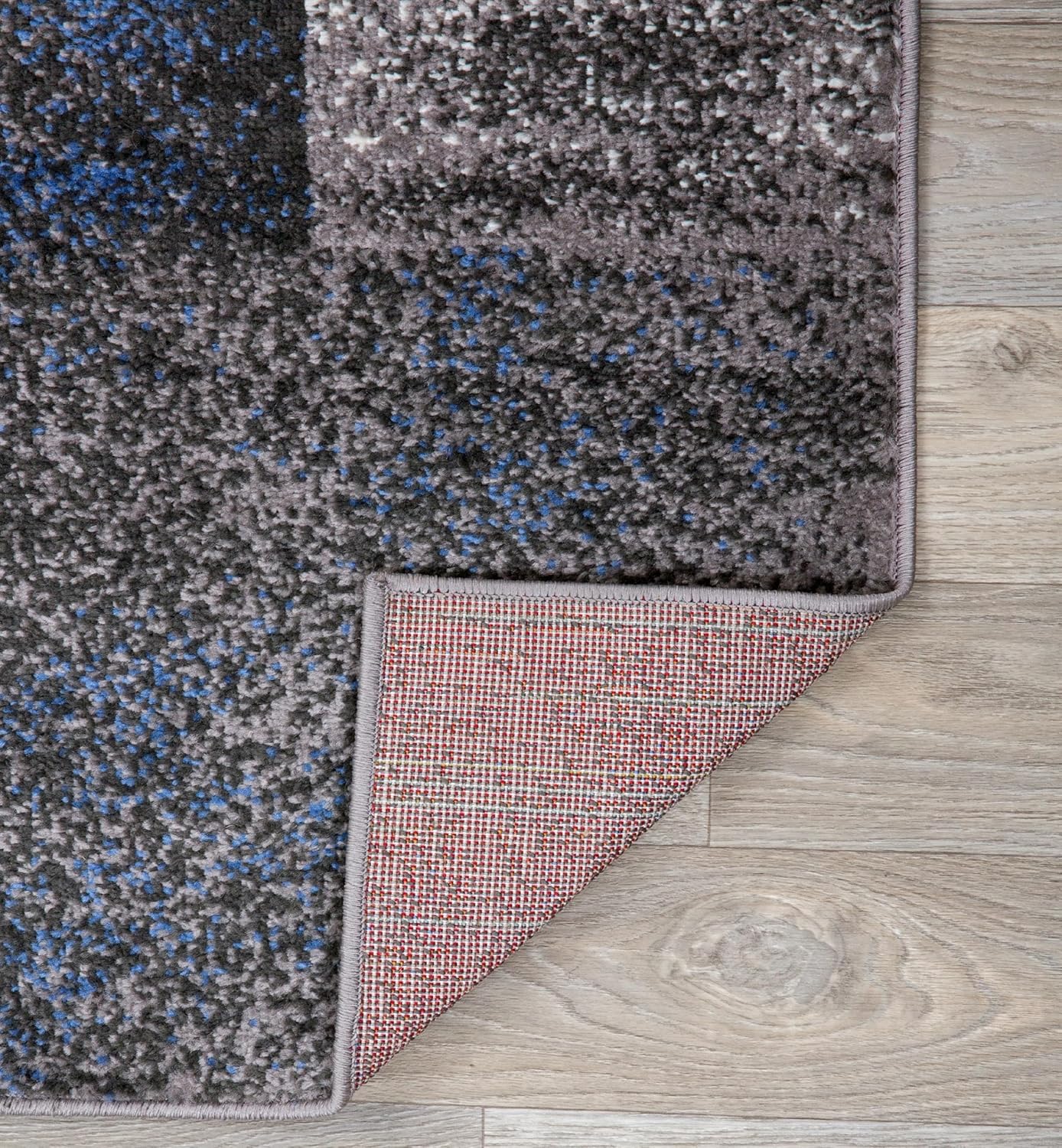 Rugshop Modern Distressed Boxes - Alfombra de área de 3 pies 3 pulgadas x 5...