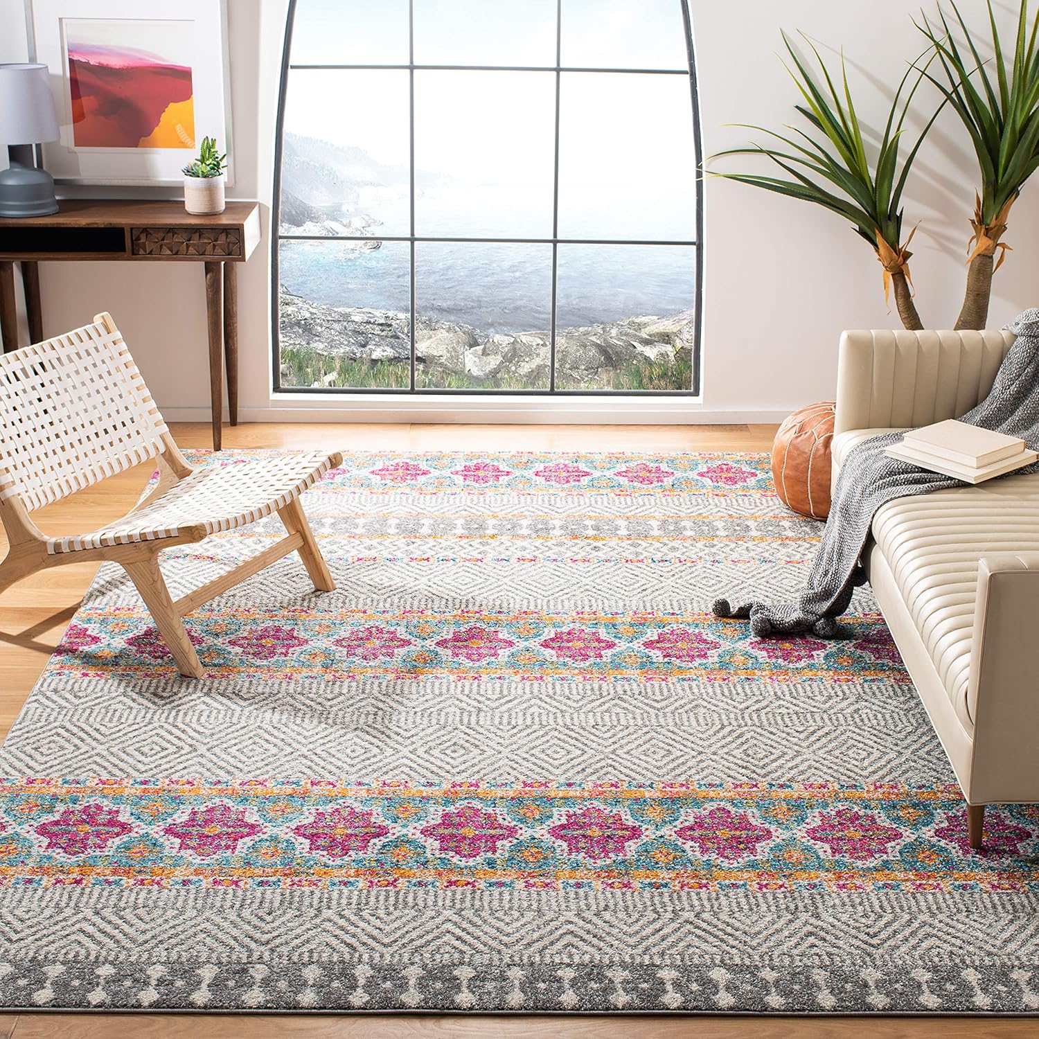 Madison Collection Alfombra extragrande de 12 x 15 pies, diseño bohemio chic,
