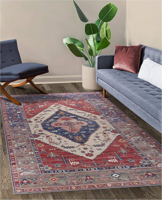 Alfombra lavable a máquina para sala de estar, dormitorio, cuarto de baño,