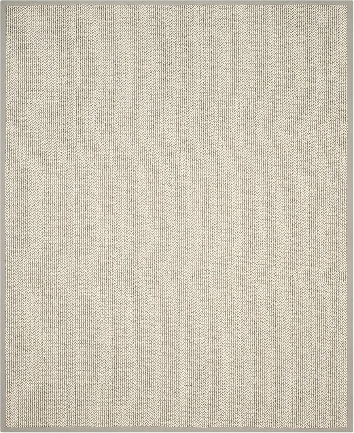 SAFAVIEH Alfombra de área de colección de fibra natural, 10 x 14 pies, gris,...