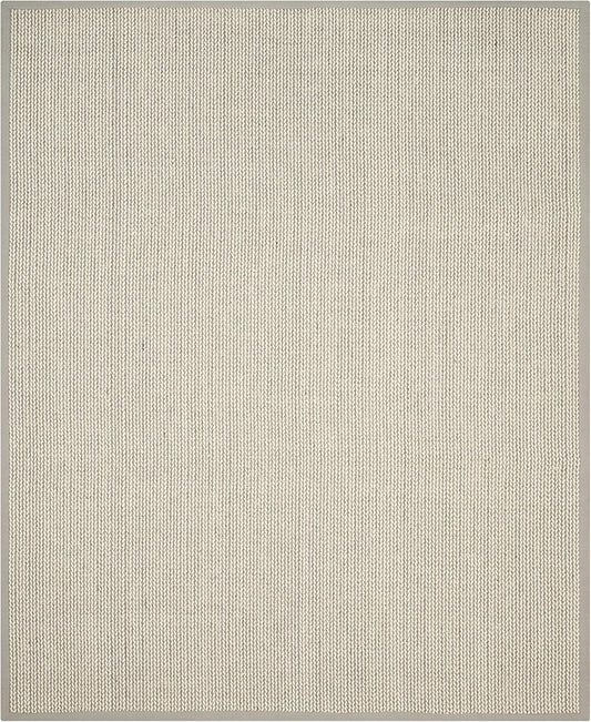 SAFAVIEH Alfombra de área de colección de fibra natural, 10 x 14 pies, gris,...