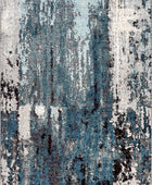 nuLOOM Haydee - Alfombra decorativa abstracta glacial, 3 x 5, azul