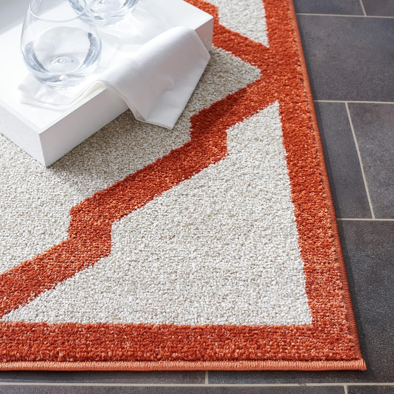 Amherst Collection amt421b Gris Claro y Beige Interiorexterior Area Rug,