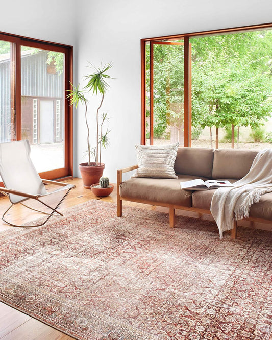 Tapete decorativo pelo corto sala estar, suave y duradero, colección Layla,