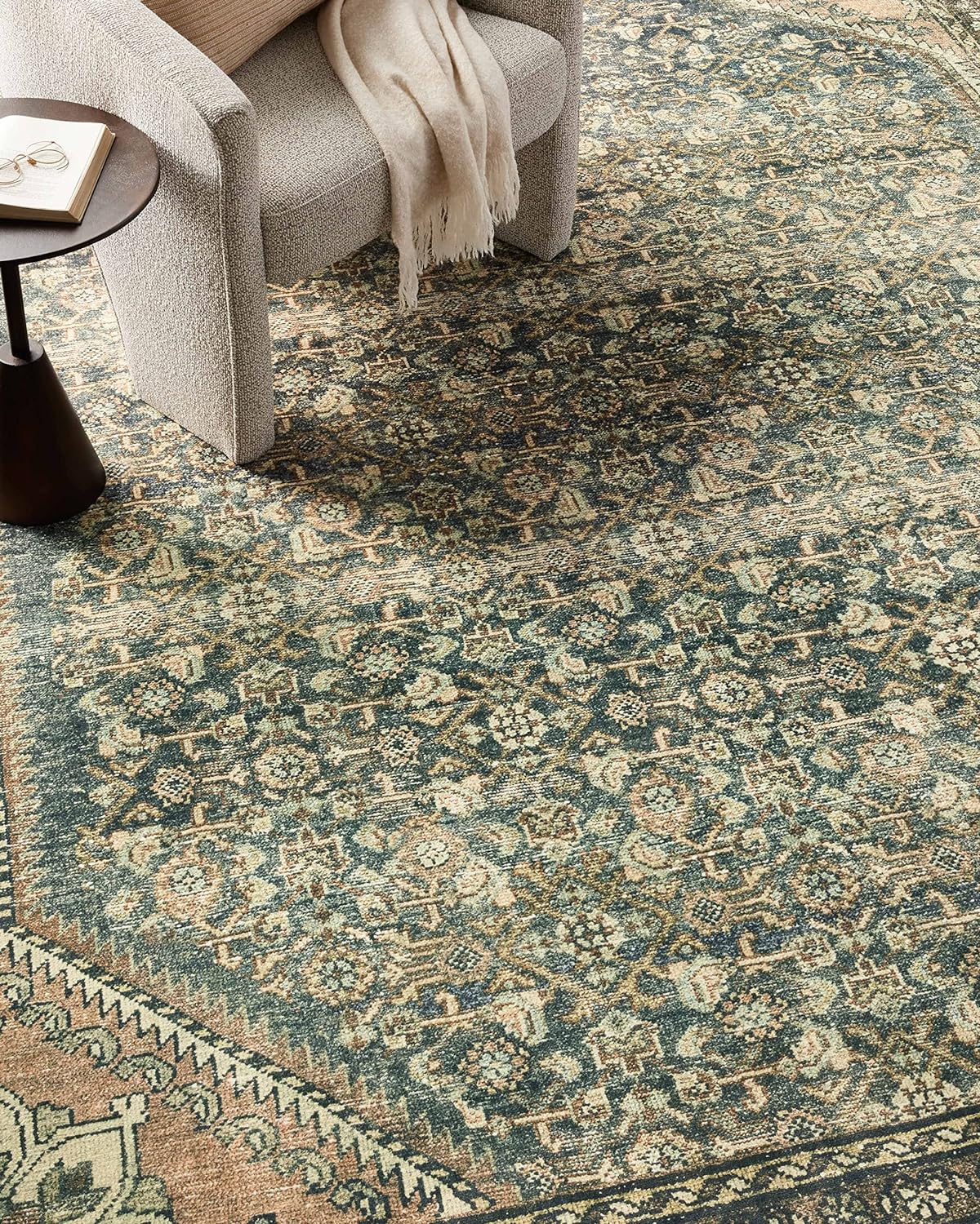 Loloi Magnolia Home by Joanna Gaines Banks Collection BAN-02 DenimClay 2'-0" x...