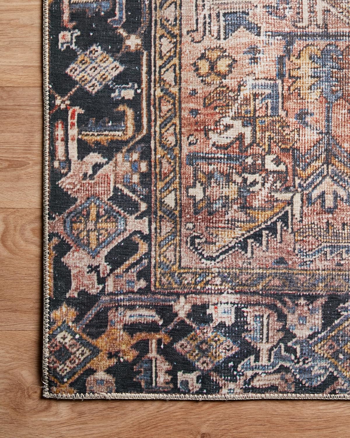 Colección Chris Loves Julia x Jules Alfombra decorativa JUL-02 TerracottaMulti,