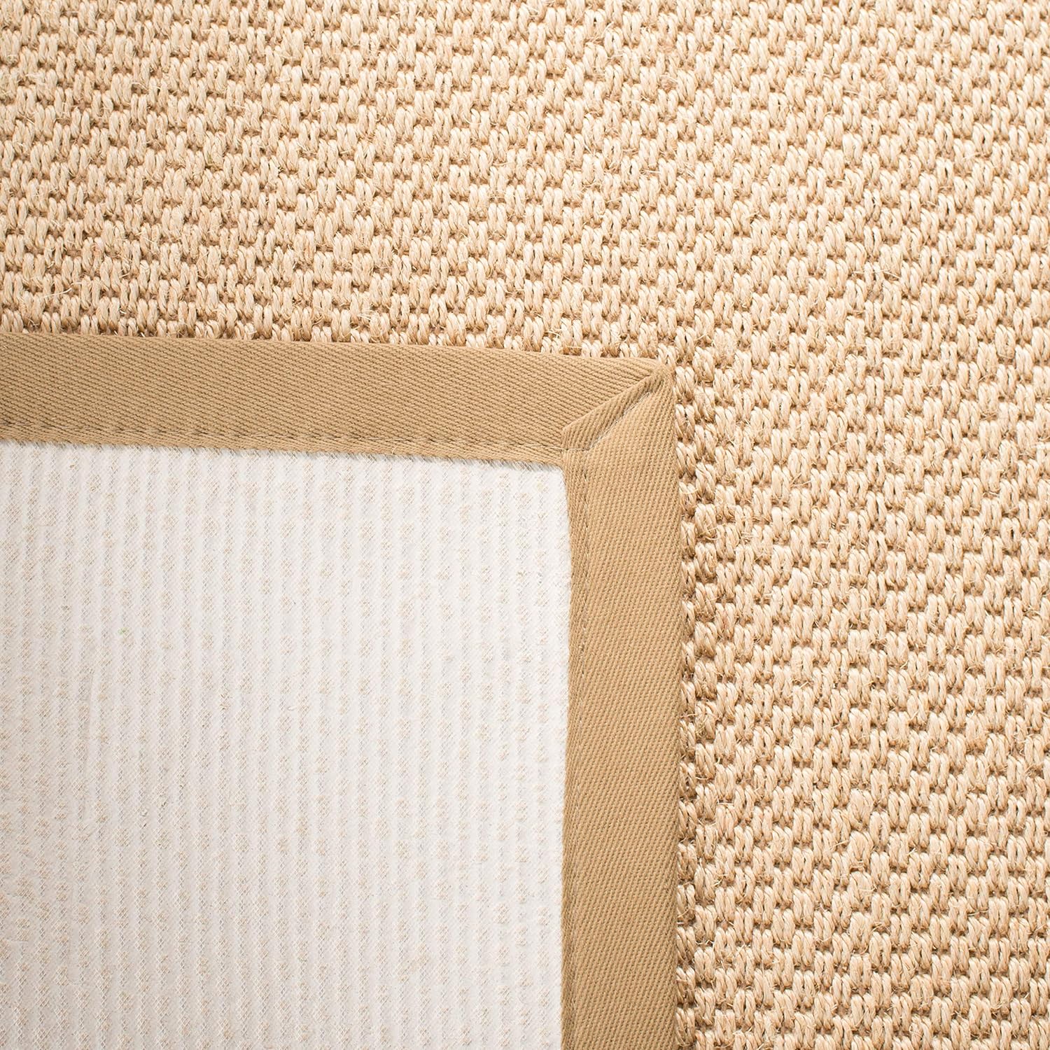 Safavieh Natural Fiber Collection NF141A tapete de sisal color maíz y negro con...