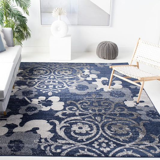SAFAVIEH - Alfombra Adirondack con diseño floral de damasco desgastado, no...