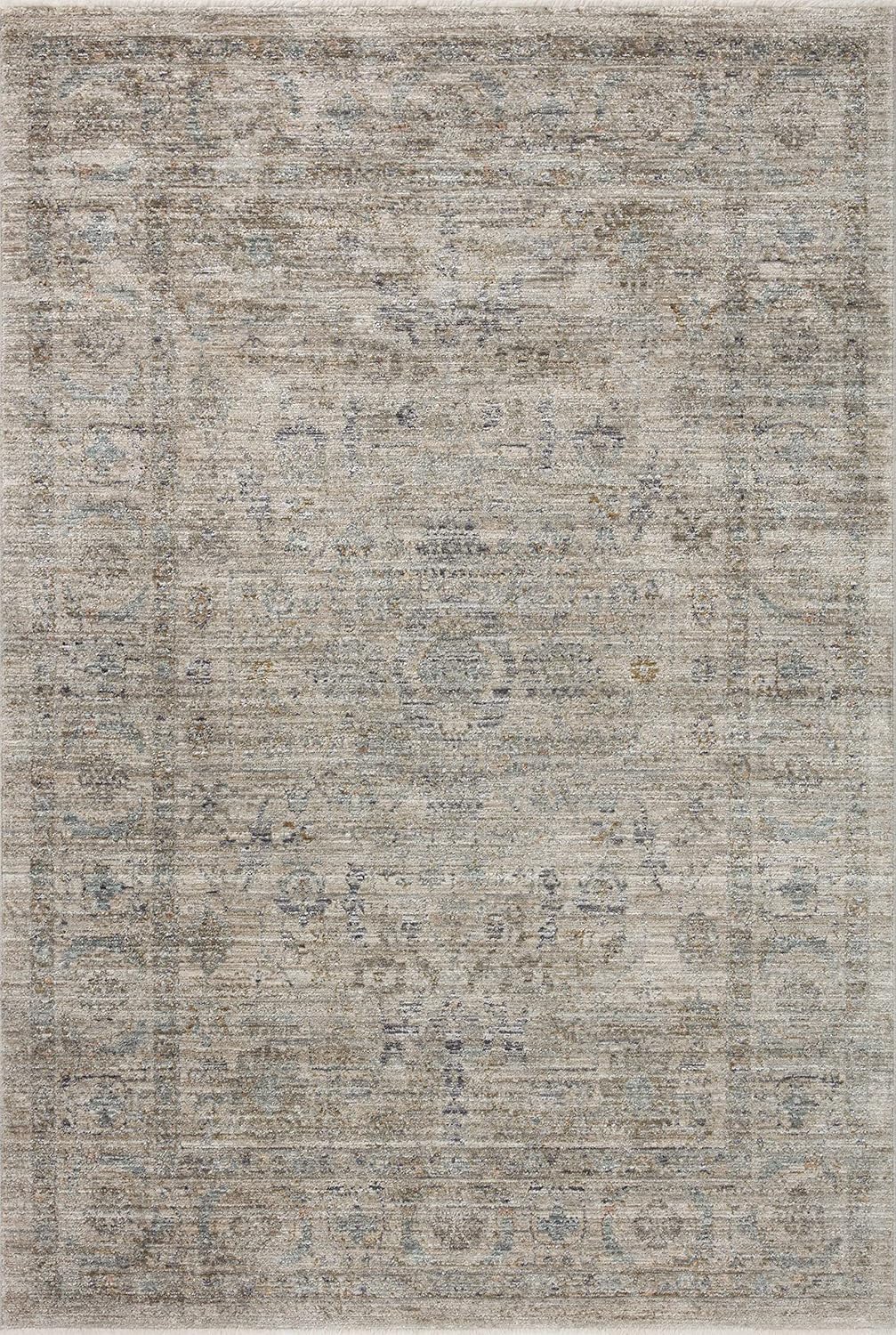 Jean Stoffer Katherine Collection KES-03 Alfombra de área beigeniebla de 11