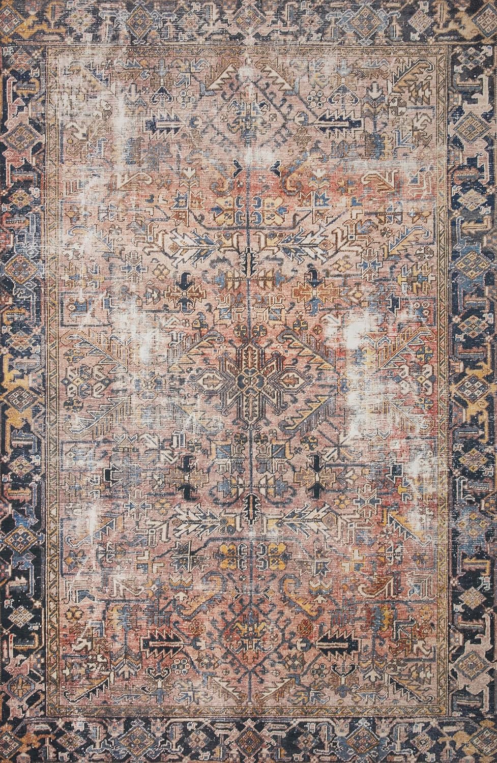 Colección Chris Loves Julia x Jules Alfombra decorativa JUL-02 TerracottaMulti,
