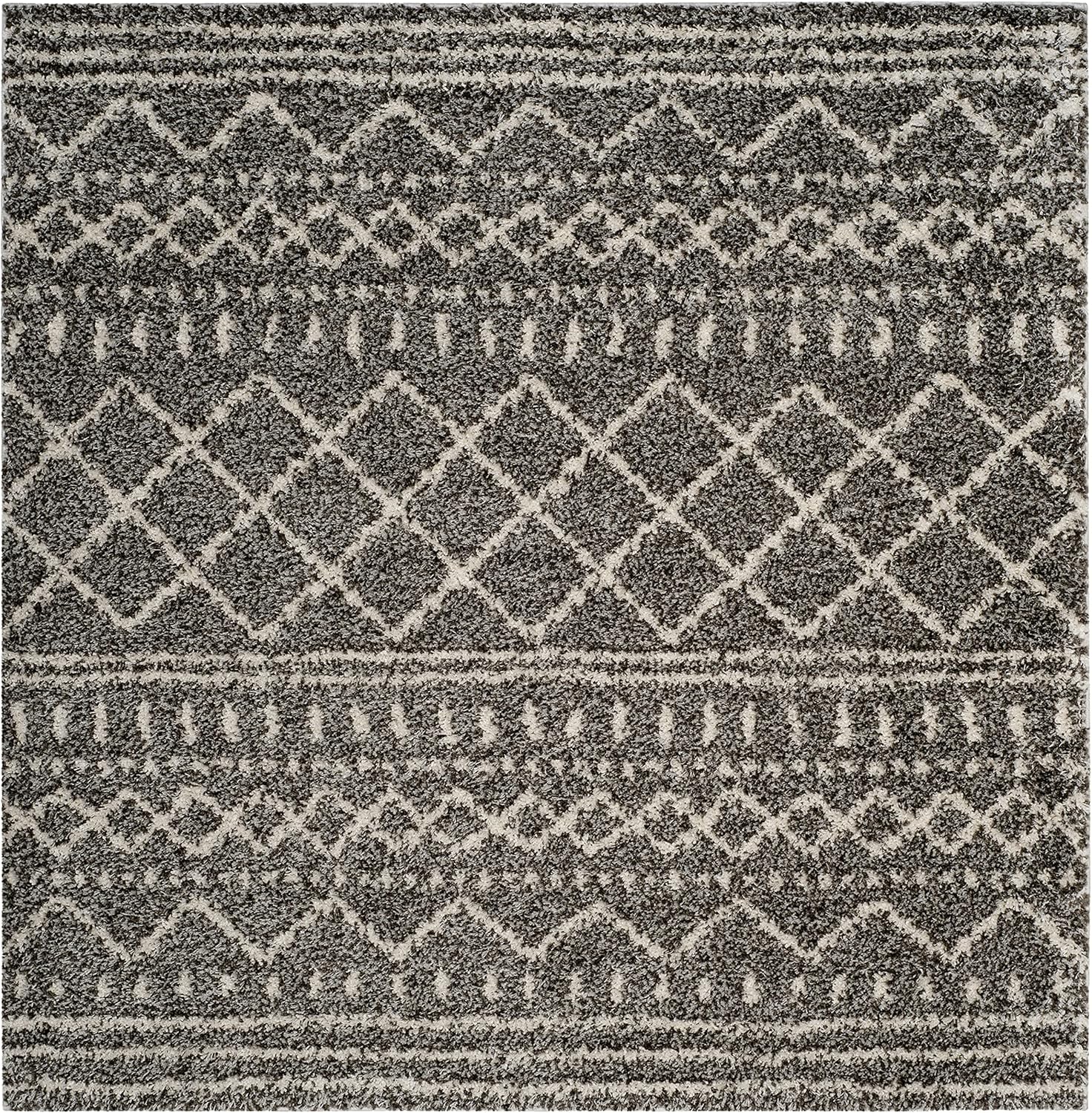 SAFAVIEH Colección Arizona Shag - Alfombra de área cuadrada de 3, 1.6 de...