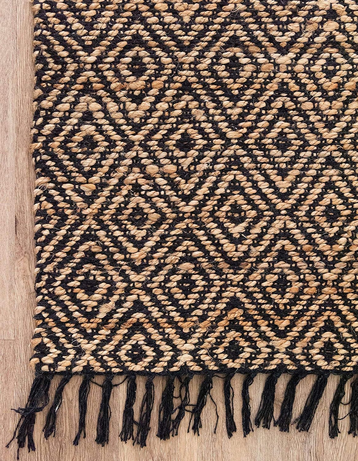 Unique Loom Alfombra trenzada colección de yute - Assam (2' 7" x 6' 1" camino,...