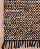 Unique Loom Alfombra trenzada colección de yute - Assam (2' 7