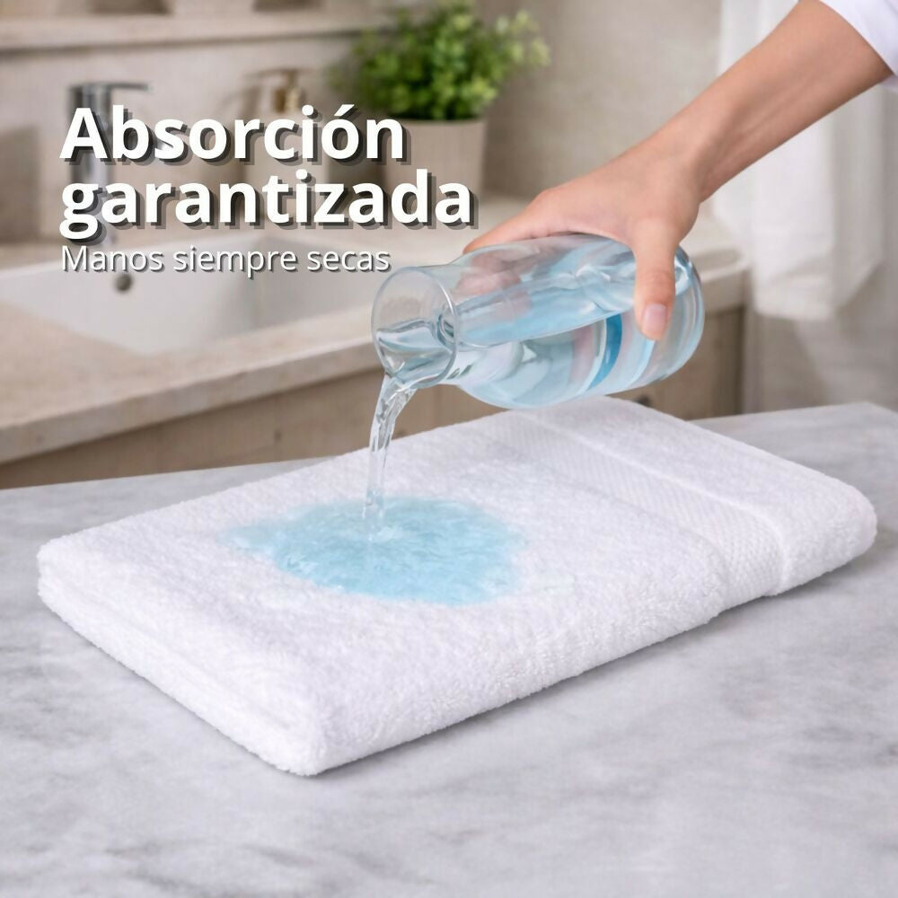 Toalla de manos hotelera 100% algodon 50x60cm 500gr