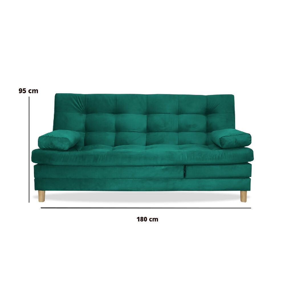 Sofacama Bieri 5 posiciones Reclinable Verde