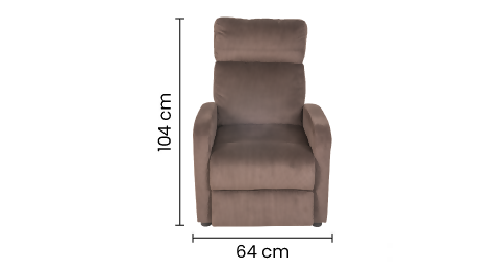 Silla Reclinable cafe Junko Microfibra