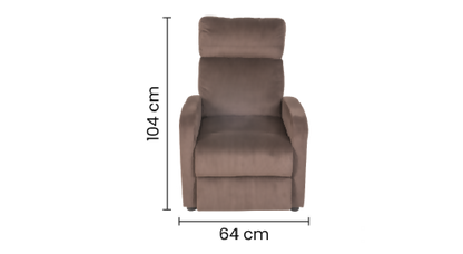 Silla Reclinable cafe Junko Microfibra