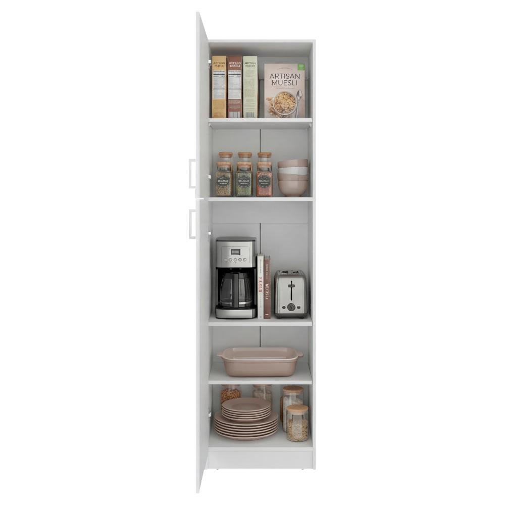 Alacena Lowell, Kronos Blanco, con Amplio Almacenamiento y 2 Entrepaños ZF