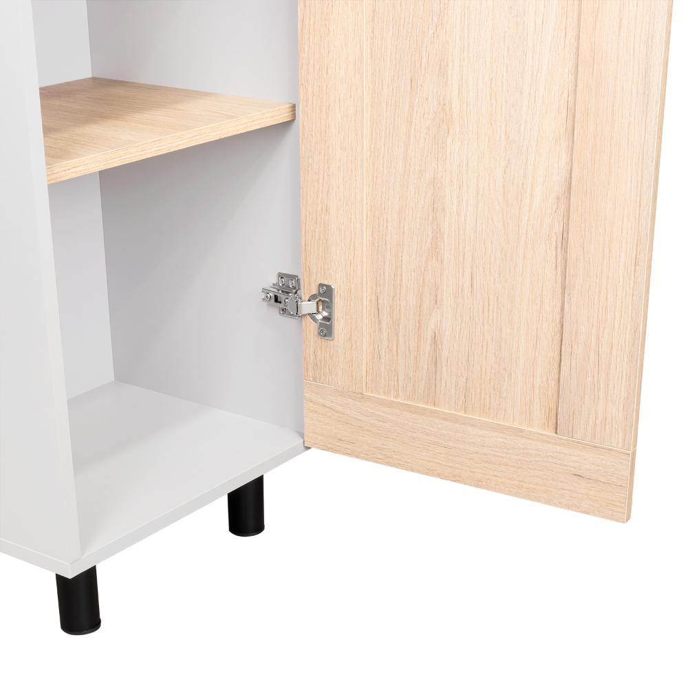 Alacena Kazán, Beige y Gris, con Dos Puertas y Entrepaños    ZF