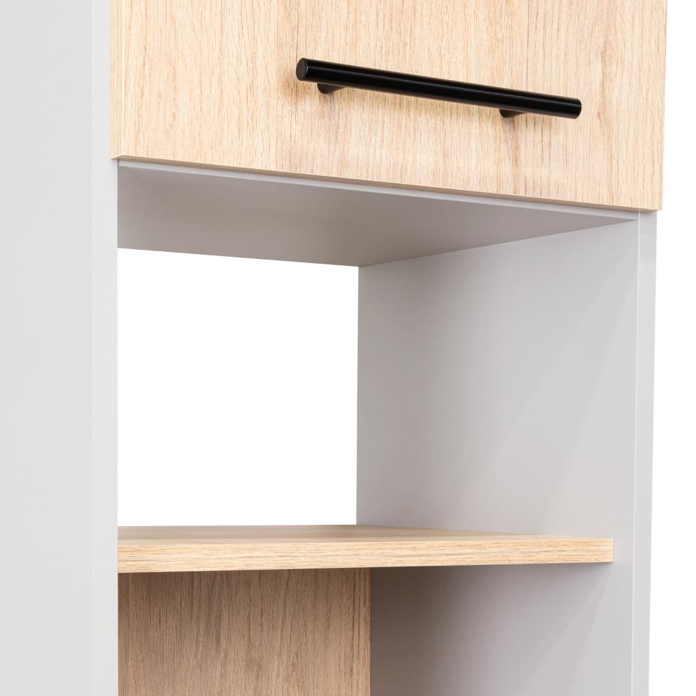 Alacena Kazán, Beige y Gris, con Dos Puertas y Entrepaños    ZF