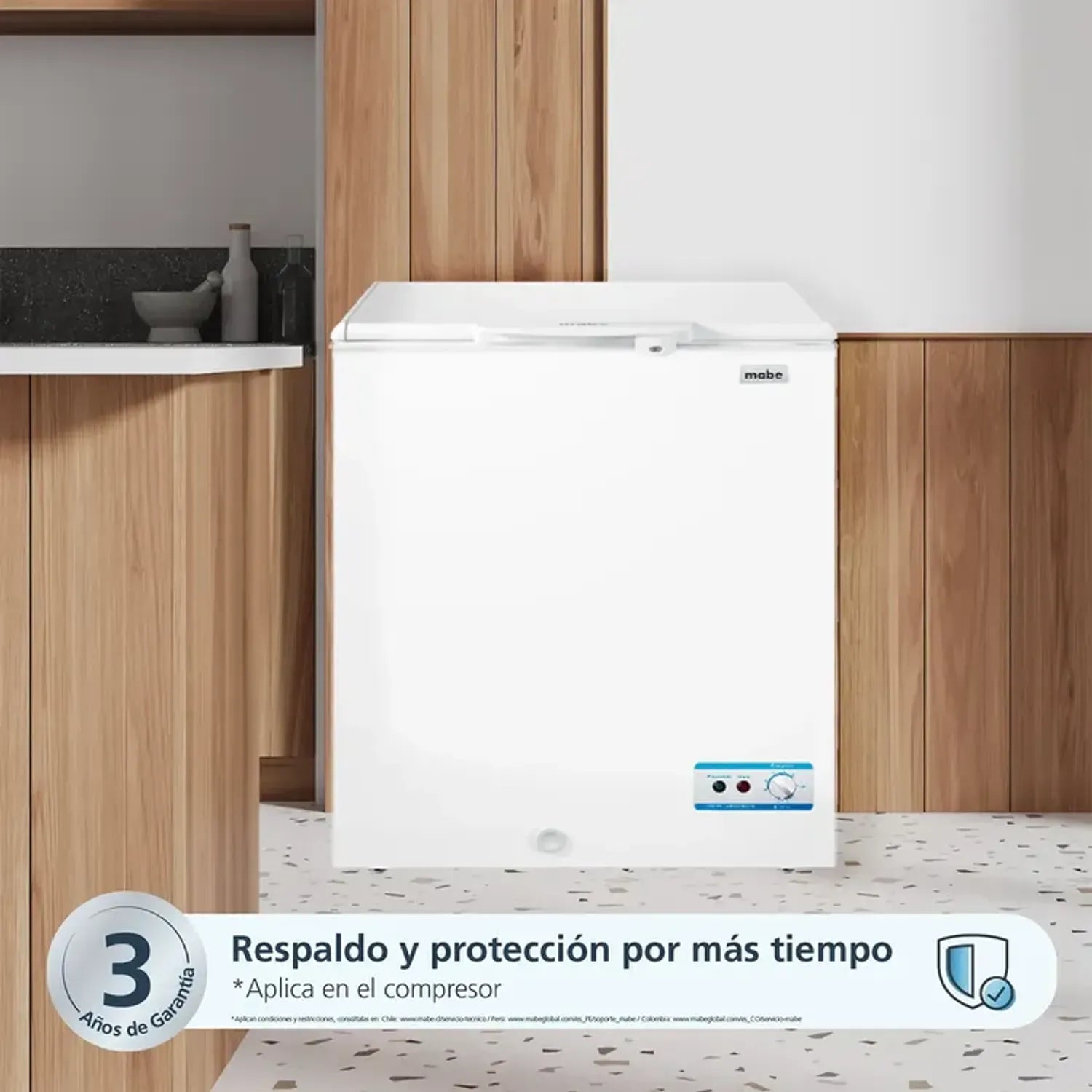 Congelador Horizontal 145 L Mabe, Blanco